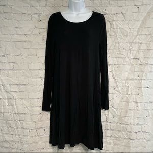Old Navy Black Long Sleeve Dress Large